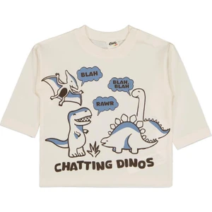 Civil Baby Dinazorlar 6-18 Ay Sweatshirt - Ekru