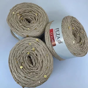 Feza Group Dior Fantezi Pullu El Örgü Ipliği, 100 Gr, 310 M