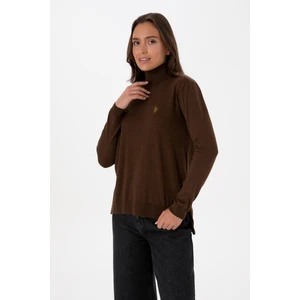 U.s. Polo Assn. Kadın Kahverengi Kazak /triko 50313621-VR029