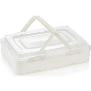 Nuit Concept Qlux Pasta Börek Kek Tepsi Borcam Kamp Piknik Taşıma Saklama Sunum Kabı L-00719 Bpa Içermez