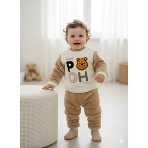 Eslora Baby Sevimli Winnie The Pooh Temalı Peluş Bebek Takım Yumuşacık ve Konforlu Erkek Takım Bebek Kıyafeti