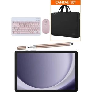 Galaxy Tab A9+ Plus 6gb 128GB 11'' Tablet+Rose Kalem+Pembe Klavye+Çanta