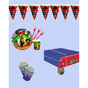 Brawl Stars Doğum Günü Parti Seti - Erkek Çocuk Parti Süsleri 8 Kişilik