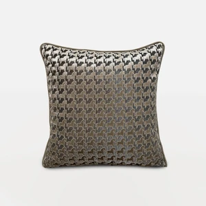 Lidoma Home "troya" Dokulu At Figürlü Kırlent 45X45 - Vizon