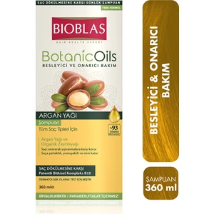 Botanic Oils Argan Yağı Şampuan 360 ml Onarıcı Parabensiz