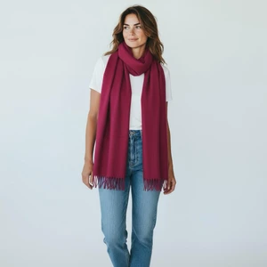 Kadın Kışlık Kaşmir Dokulu Şal Yumuşak ve Sıcak Atkı Modeli - Anne Şalı Örme