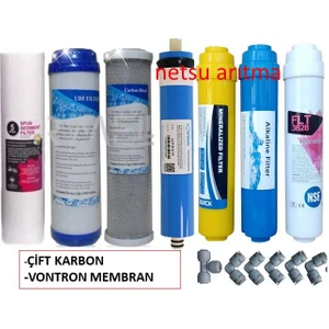 -Vontron Membran'lı Açık Kasa Su Arıtma Cihazı Filtresi,7 li Filtre
