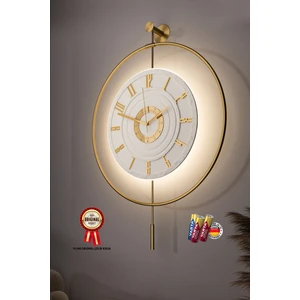 MetaQuartz Aksesuar 12-24h - Xxl 60x80cm-Timelless Kristal (Pilli) (Quartz ), Metal (Mobilya) Duvar Saati