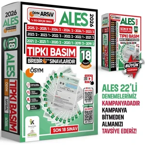 İnformal Yayınları 2026 ALES ÖSYM Tıpkı Basım Çıkmış Soru 18li Deneme Paketi Video ve Dijital Çözümlü Türkiye Geneli