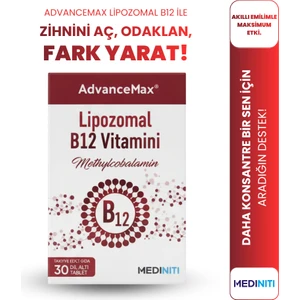 Advancemax Lipozomal B12 30 Dilaltı Tablet