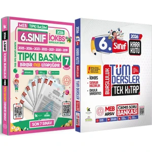 İnformal Yayınları 2026 6.Sınıf İOKBS PAKET 7lı Tıpkı Basım/Tüm Dersler Tek Kitap Çözümlü Çıkmış Soru Bankası 2li Set