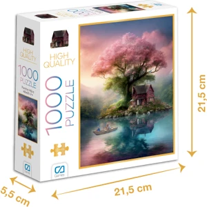 Ca Games Pembe Ağaç -  1000 Parçalı Puzzle  - 48 x 68 cm