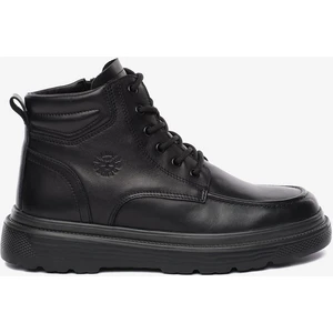 Erkek Siyah Hakiki Deri Bot 5K1UB18590