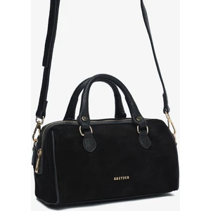 Kadın Siyah Hakiki Deri Çapraz Çanta 5K2CN69759