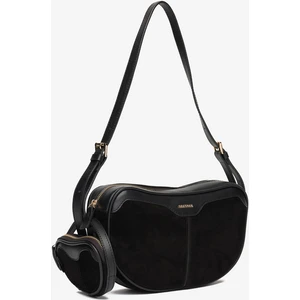 Kadın Siyah Hakiki Deri Çapraz Çanta 5K2CN69764