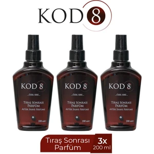 Kod 8 Tıraş Sonrası Parfüm 200 ml x 3