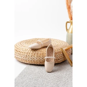 Kadın Siyah Cilt İncili Babet Ev ve Dış Mekan Ayakkabısı