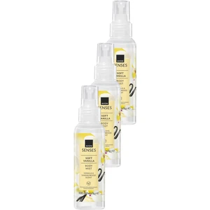 Soft Vanilla Vanilya ve Sandal Ağacı Kokulu Vücut Spreyi 100 Ml. Üçlü Set