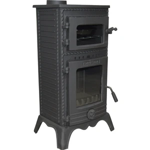 Flame Stove FS-054 Majör Lüx 3 Camlı Kuzineli Döküm Soba