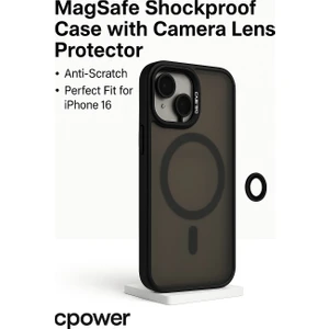 iPhone 16 Kılıfı, Kaliteli Kamera Lens Koruyucu Dahil, Magsafe Uyumlu Darbe Dayanaklı, 4 Renk