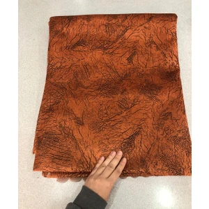 Türkanlar Home Koltuk Çekyat Örtüsü Kiremit Damar Desenli Kaymaz Taban Süngerli Üst Kumaş Kadife