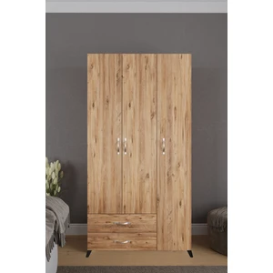 Mavera 3  Kapaklı 2 Çekmeceli Gardrop, Atlantik Çam, 90 cm