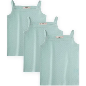 Üçlü İp Askılı Klimalı Atlet 2-9 Yaş Mint Yeşil