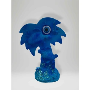 Palmiye & Kaplumbağa Temalı Polyester Biblo 8cm x 10,50 cm (Kod:25)