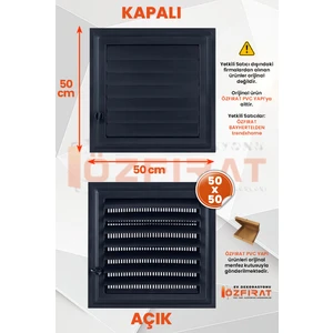 Özfırat Pvc Yapı Menfez Banyo / Wc Havalandırma Menfezi / Plastik