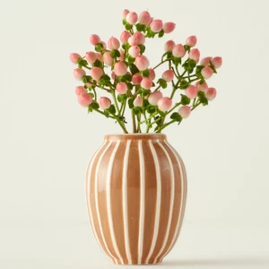 Bella Maison Claya Vazo Kahverengi (9X9X11 Cm)