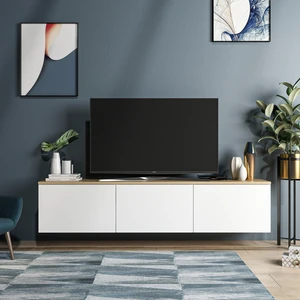 İnarch Dizayn Neon Duvara Monte 3 Kapaklı TV Sehpası – 160 cm – Minimal Tasarım