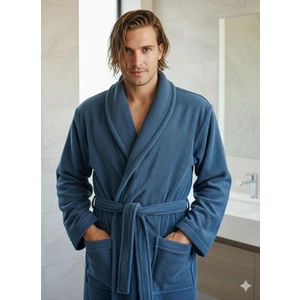 Bukle Bornoz, Şal Yaka Bornoz ,%100 Pamuklu , Unisex Bornoz , Sauna Otel Spa Bornozu