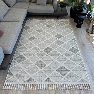 Cool Halı Bress 1411 Krem Halı Mutfak Halısı Kesme Halı Yolluk Balkon Halısı Hol Koridor Halısı Dokuma Halı