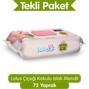 Lotus Çiçeği Kokulu 72'li Islak Mendil