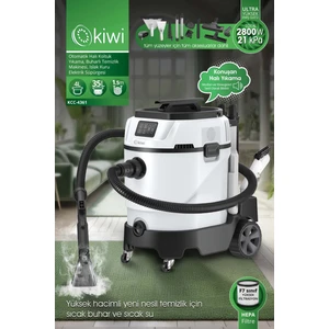 KCC-4361 Otomatik Halı Koltuk Yıkama, Buharlı Temizlik Makinesi, Islak Kuru Elektrik Süpürgesi