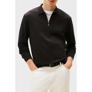 Tommy Hilfiger Pamuklu Regular Fit Logolu Polo Yaka Sweat Erkek Polo Yaka Sweat MW0MW40302 Bds