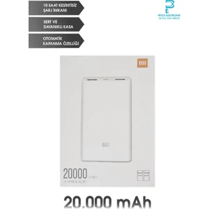 Powerbank Taşınabilir Şarj Cihazı 20.000 Mah 12W Süper Tasarım (Iphone ve Android Uyumlu)