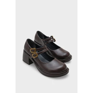 Capone Outfitters Çift Tokalı Mary Jane Kadın Ayakkabı