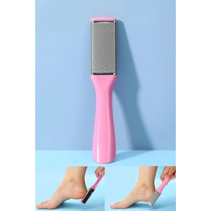 H&E Design Pembe Profesyonel Çift Taraflı Topuk Rendesi