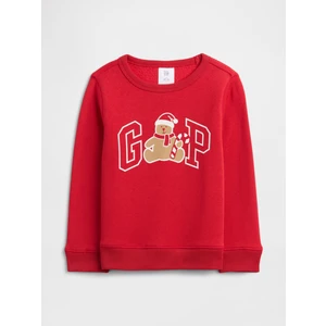 Erkek Bebek Kırmızı Gap Logo Sweatshirt