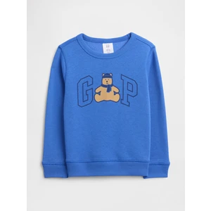 Erkek Bebek Mavi Gap Logo Sweatshirt