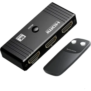HDMI Dağıtıcı 8K/60Hz+4K/120Hz 2 Giriş 1 Çıkış HDMI Switcher Düğmesi HDMI 2.1 Splitter Anahtarı Kumandalı Ce Lisanslı Orjinal