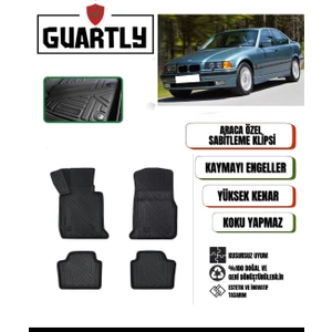 Bmw 3 Serisi E36 (1990-2000) Uyumlu Araca Özel Premium 4d Havuzlu Oto Paspas Takımı