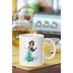 Prenses Jasmine Baskılı Porselen Kupa Bardak