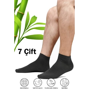 Hrnzafer Tekstil 7’li Erkek Bambu Patik Çorap