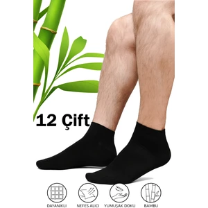 Hrnzafer Tekstil 12’li Erkek Bambu Patik Çorap