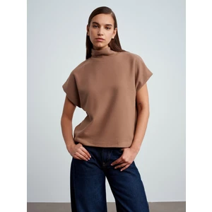 32148 Dik Yaka Örme Top-Vizon