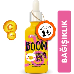 Kediler için C Vitamini ve Lysine Vitaminleri Damlası, Suyuna veya Mamasına