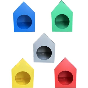 Dirilim Plastik Su Geçirmez 5 Adet  Kedi Evi Oluklu Plastik Sokak Hayvanları Için