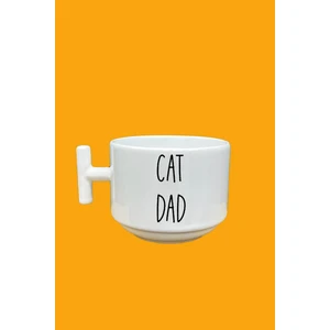 Cat Dad Baskılı T Kupa